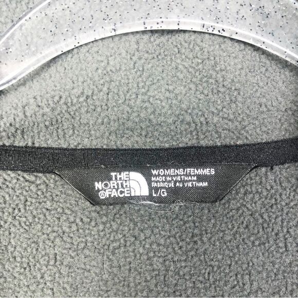 THE NORTH FACE | Charcoal Gray Full Zip Snap Jacket Large Buttons Women’s Size L - Picture 5 of 7